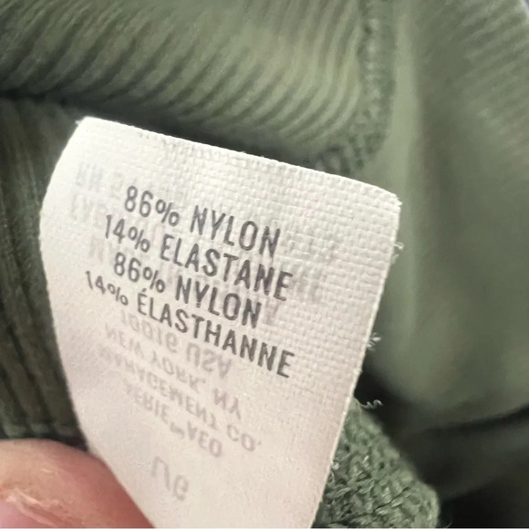 OFFLINE Lace-Up High Waisted Ribbed Leggings - Olive daze size Large - Picture 9 of 12